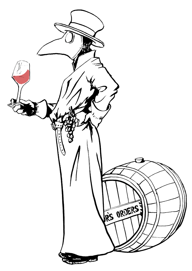 Doctor swirling wine